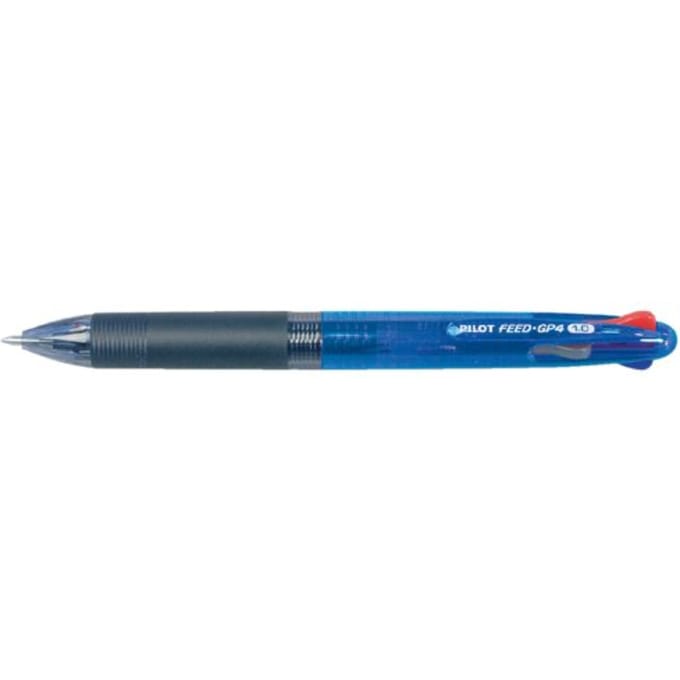 Balpen PILOT Begreen 4kleuren Feed GP4 medium blauw