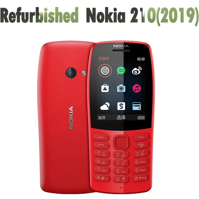 Gereviseerde Nokia Originele Nokia 210 (2019) Dual Sim mobiele telefoon 1 Battery 1 charger