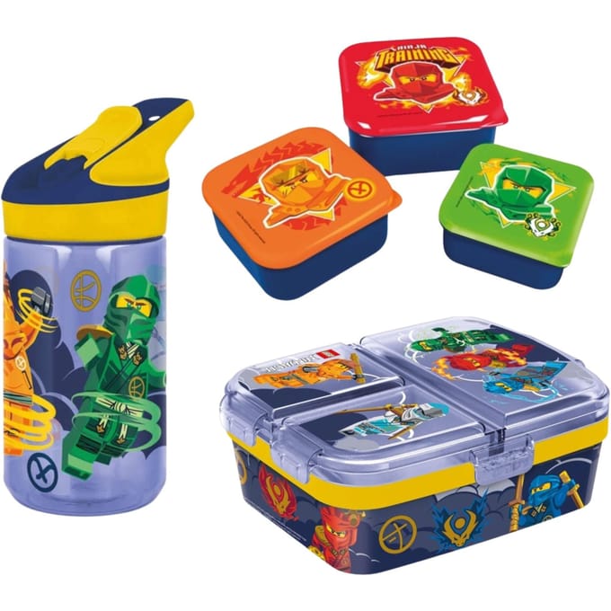 Lego lunchset; lunchbox, snackbox en drinkfles