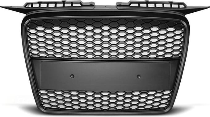 Grill geschikt voor AUDI A3 RS-STIJL 06 05-03 08 MAT ZWART