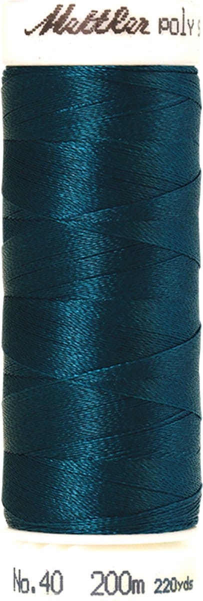 Mettler borduurgaren - Blauw - Nr 4442 - Polysheen - 200 meter