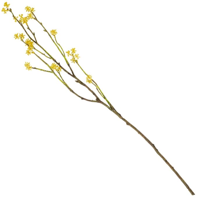 Kunsttak rijstbloem 56cm geel