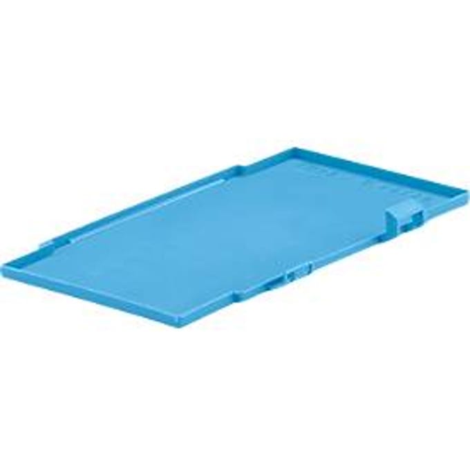 Deksel C-KLT-D 32 PP, voor Eurobak C-KLT, B 300 x D 200 mm, lichtblauw