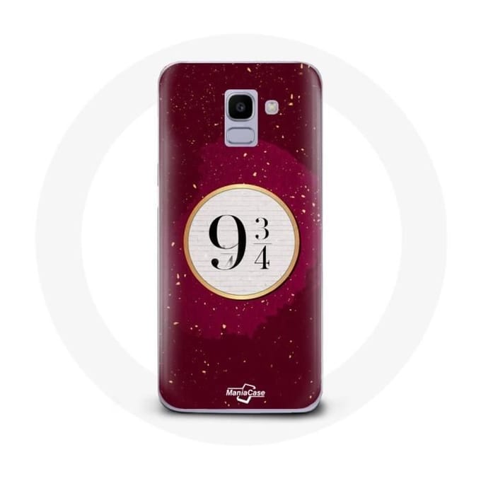 Coque - Harry Potter - Galaxy J6 2018 - Souple - Rouge - Voie 9 3 4