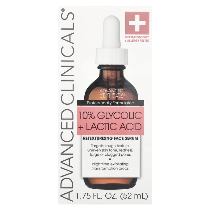 Advanced Clinicals, 10% glycolzuur serum 52 ml