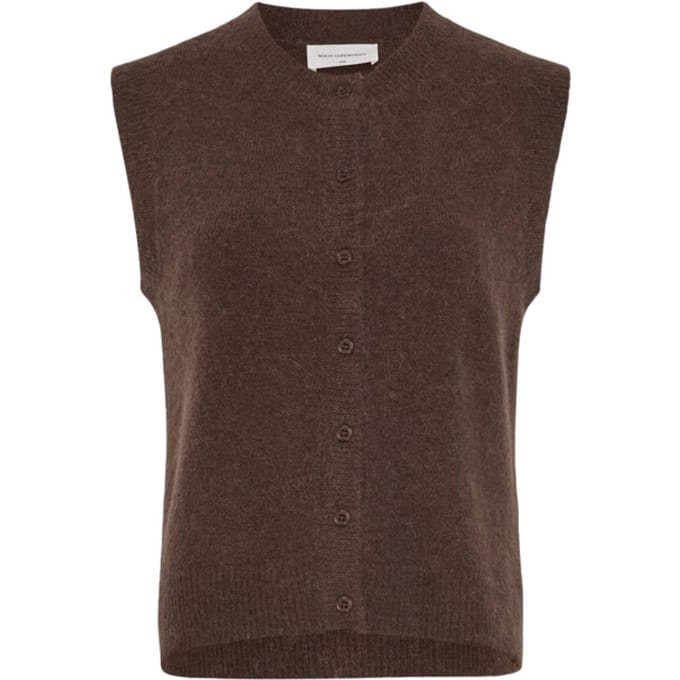 Gebreide spencer met ronde hals model 'Bondie Hope'