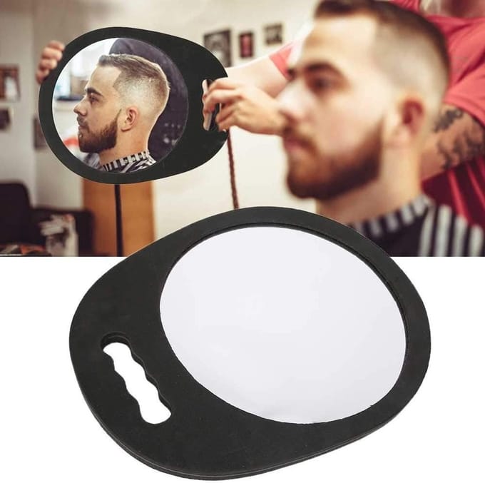 Multifunctionele Handheld Make-up Spiegel, Vierkante Barberspiegel voor Kappers en Schoonheidssalons, Draagbaar en Schokbestendig