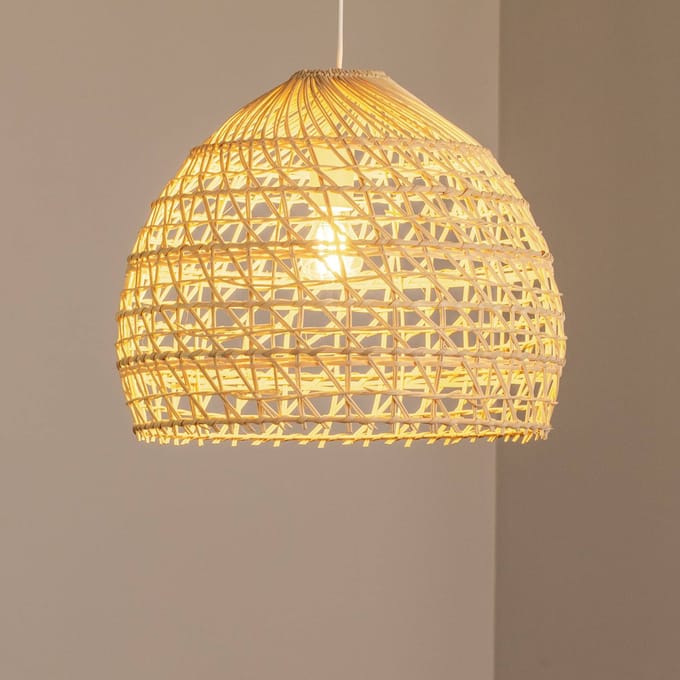 Nowodvorski Lighting Hanglamp BOHO, Ø 43 cm, naturelbruin, rotan, E27