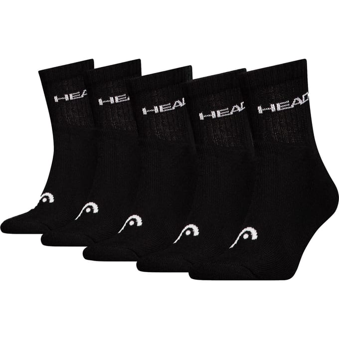 HEAD unisex 5P halfhoge sokken elements zwart