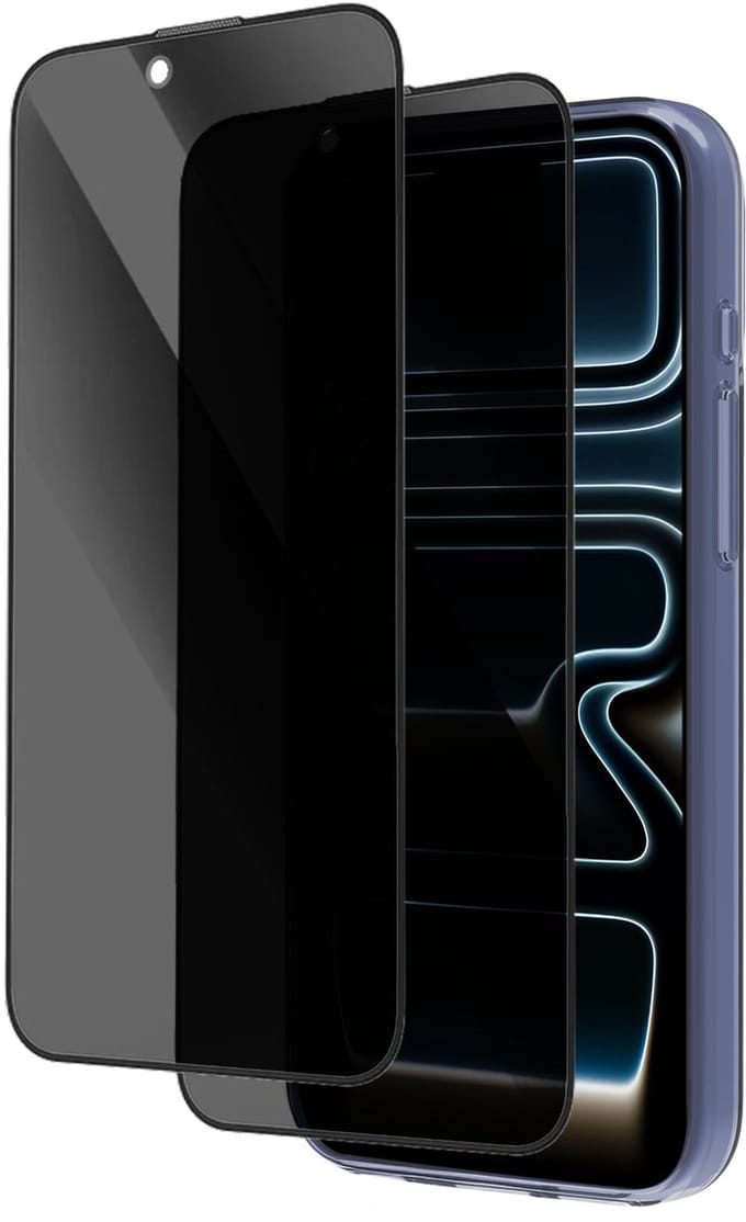 Transparant hoesje geschikt voor iPhone 17 Pro - Met 2x Privacy Screenprotector - Xssive