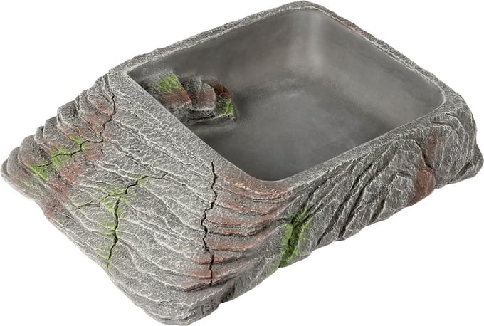 Aqua della waterschaal xl - 22,4x18,5x4,8cm antraciet