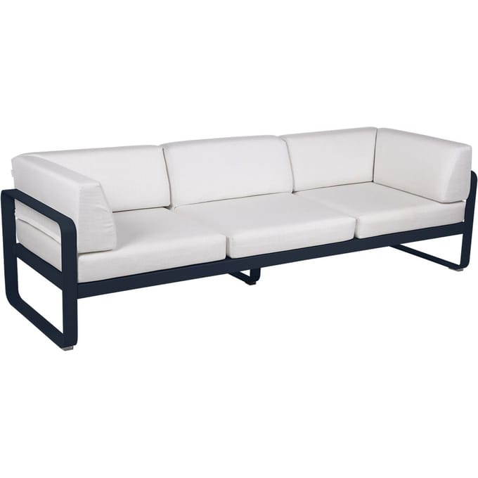Fermob BELLEVIE club sofa 3 zits - 92 abyssblauw - 81 witgrijs