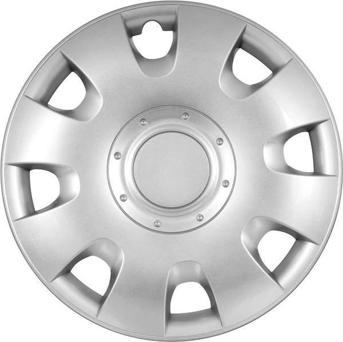 Carpoint Wieldoppen 16 inch Radius Zilver - ABS - 1 stuks