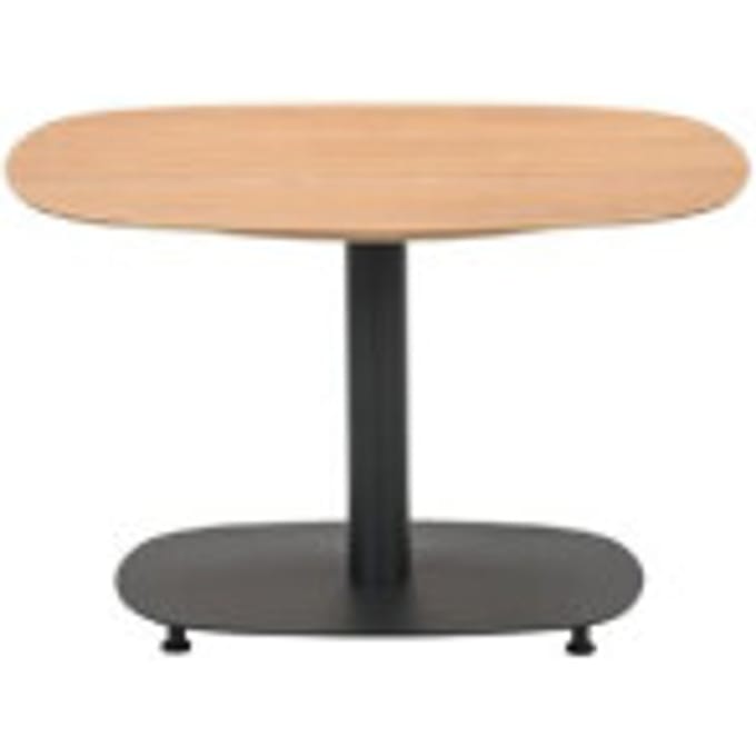 Garden Impressions Leon bijzettafel - 70x70 cm - carbon black - light teak look