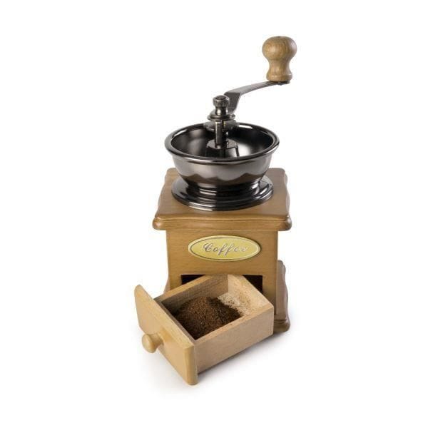 Moulin à café - Ibili - Réglable - Bois et Acier - Marron Clair - Rétro marron