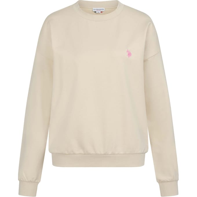 U.S. Polo Assn. dames sweatshirt van katoen met stretch