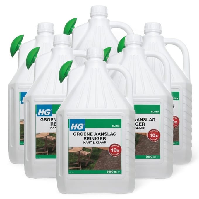 HG Groene Aanslagreiniger Kant & Klaar 5 L + schenktuit - 6 stuks