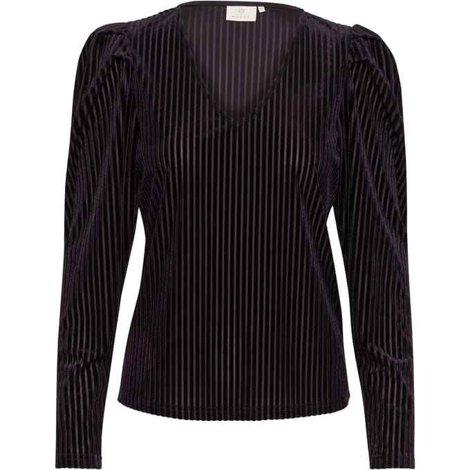 Dames-T-shirt met lange mouwen KAFFE Caca