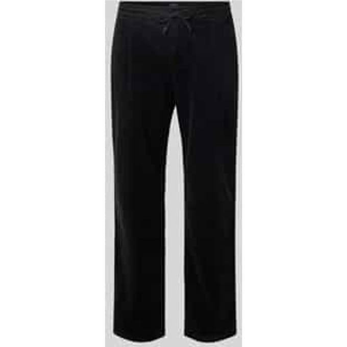 Regular fit corduroy broek met tunnelkoord