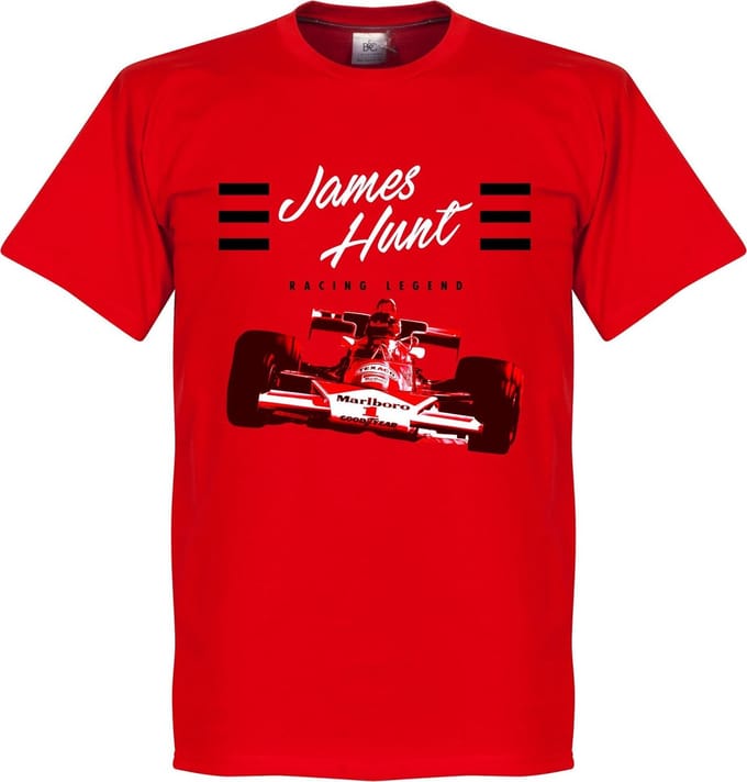 James Hunt T-Shirt - Rood  - M