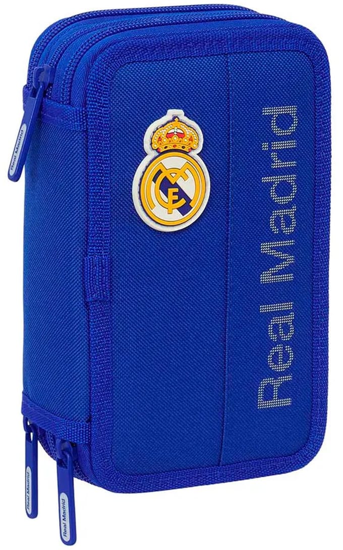 Safta Real Madrid 12.5x19.5x5.5 Cm Triple Etui Blauw Man