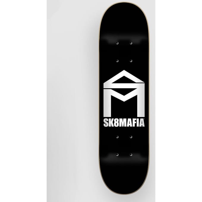 SK8 Mafia House Logo Black 6.0"X23.5" Micro Skateboard Deck patroon