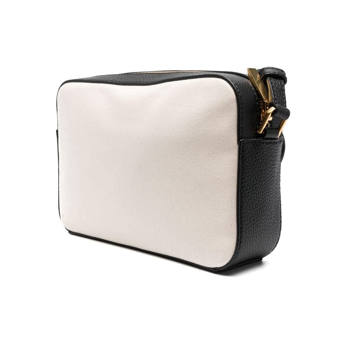 Bally Gold Hardware Kleine Schoudertas van Kalfsleer voor Dames, Zwart Wit 6304578 Basic Set (Bag+Dust Bag) gray