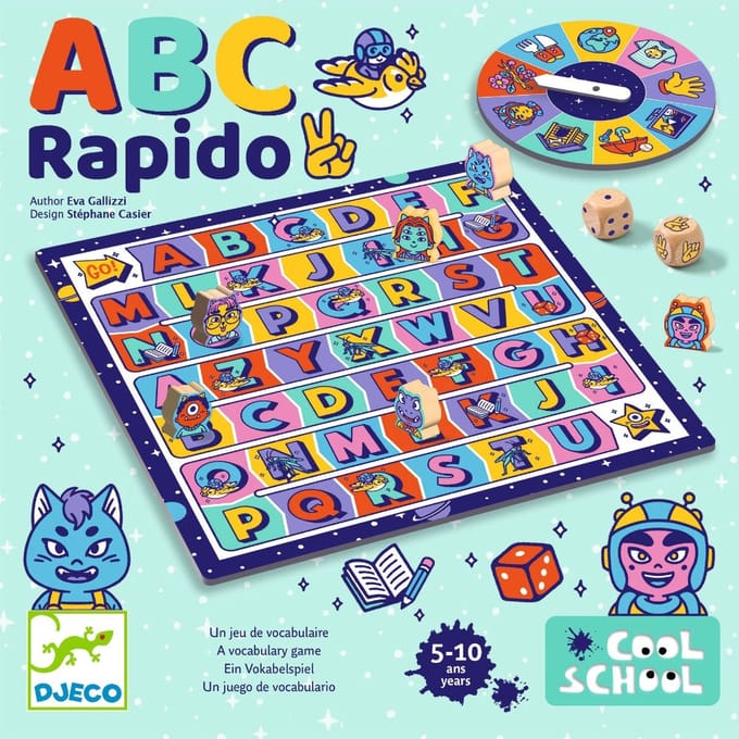 DJECO cool school spel ABC rapido 5-10 jr