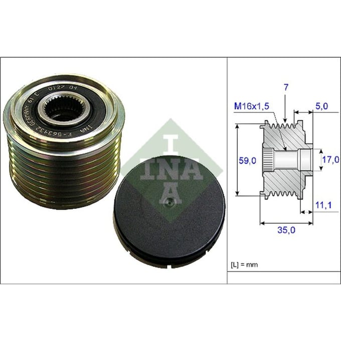 Schaeffler Ina Generator vrijloop INA 535 0159 10