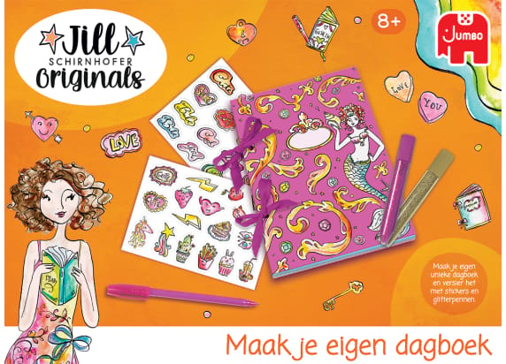 Jumbo - Jill Schirnhofer - Maak je eigen dagboek - Knutselset 8 jaar