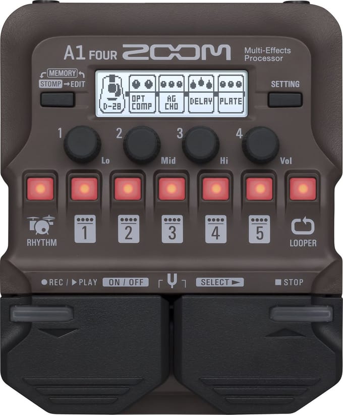 Zoom A1 FOUR - Effect-unit voor akoestische gitaar