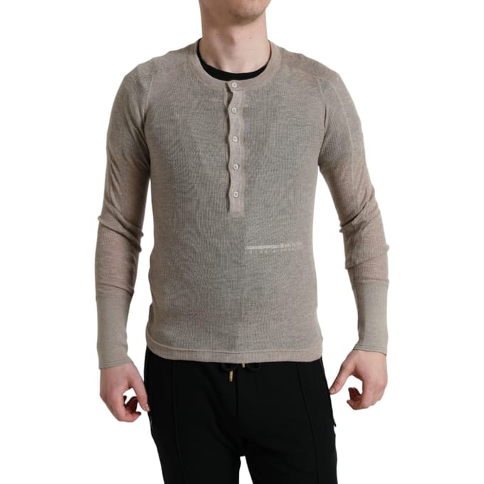 Langarm Henley Kasjmier Shirt
