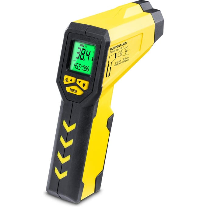 Infrarood-thermometer / Pyrometer TP7 Multipunt Laser