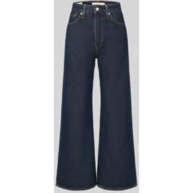 Wide & loose fit jeans van pure katoen model 'RIBCAGE WIDE LEG'