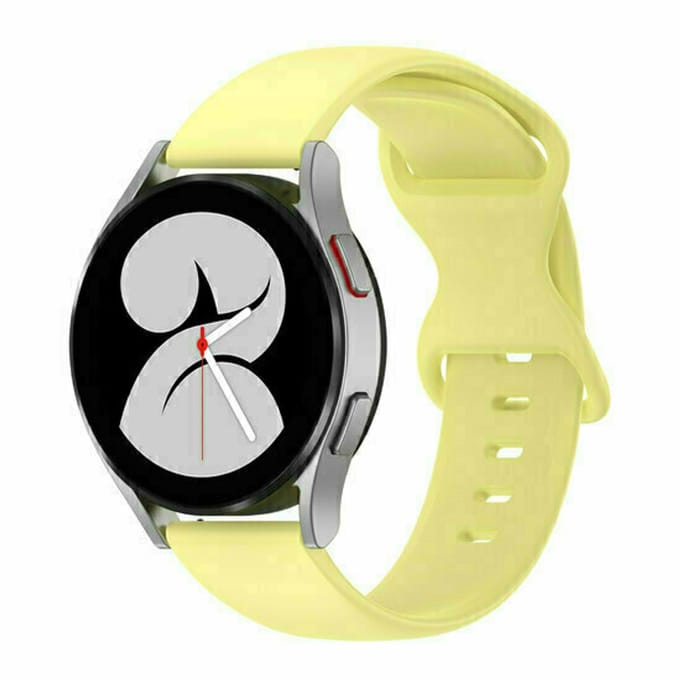 By Qubix - Solid color sportband - Geel - geschikt voor Huawei Watch 5 - 46mm