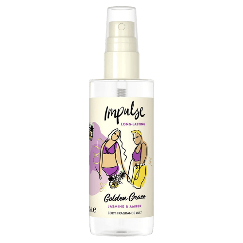 Impulse Golden Grace Jasmine & Amber Langdurige Geparfumeerde Body Mist - 100 ml