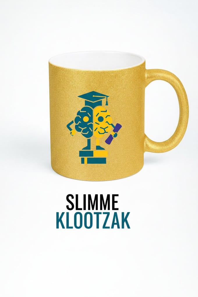 Slimme Klootzak Gouden Mok - Grappige Afstudeer Mok