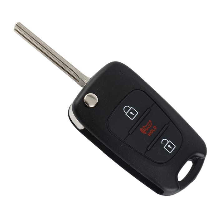Coque de Remplacement pour Boîtier de Clé de Voiture à 3 Boutons Adaptée pour Soul 2012 2013 gray