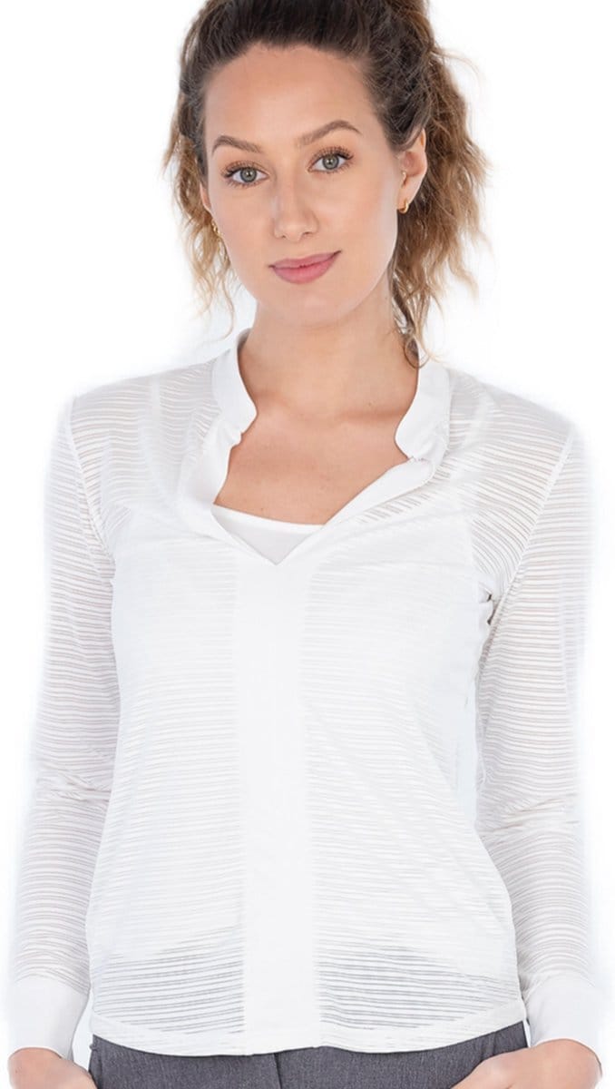 Func Factory dames longsleeve Shirt Tinna wit 44