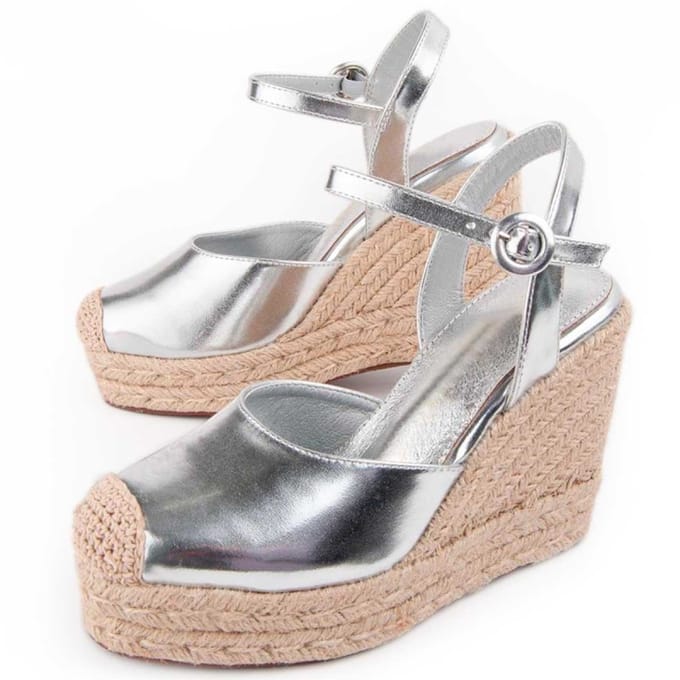 Montevita Wedge Sparto Balenci Silver