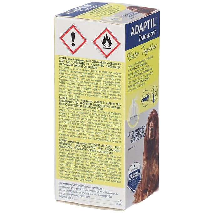 Adaptil Antistressmiddel - Transport Spray Hond - 20 ml