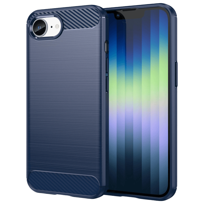 Mocaa Apple iPhone 16e/17e Brushed Hoesje Blauw