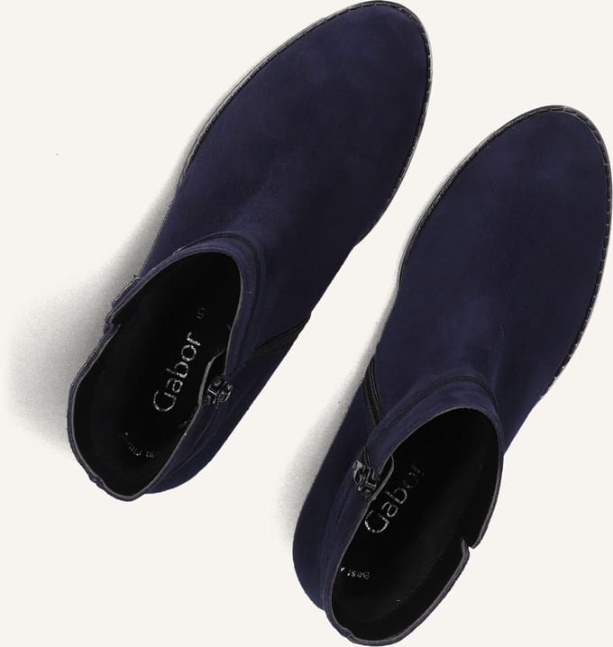 Gabor 511 Enkellaarsjes - Enkelboots met rits - Dames - Blauw - Maat 42