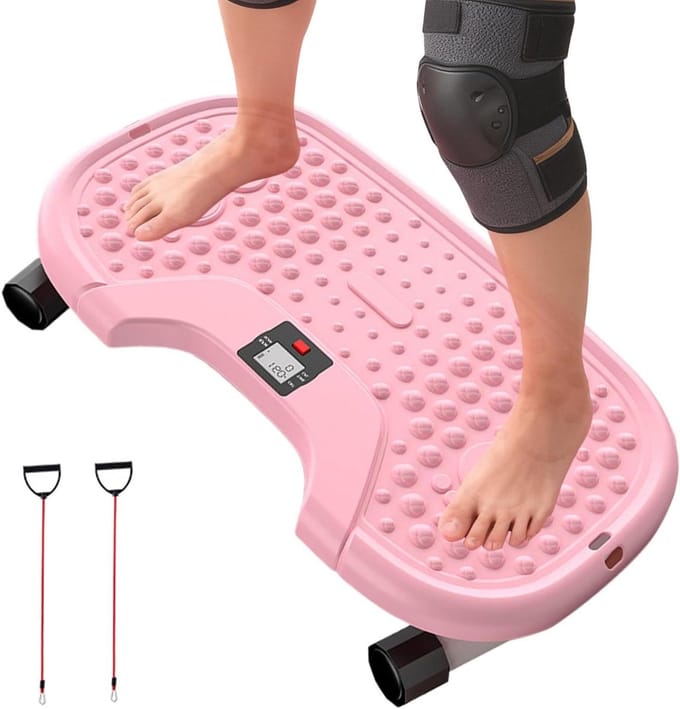 Mini Stepper - Beentrainer Thuistrainer - Thuis Trainen - Compact Ontwerp - 55.5 x 30.5 cm - Roze