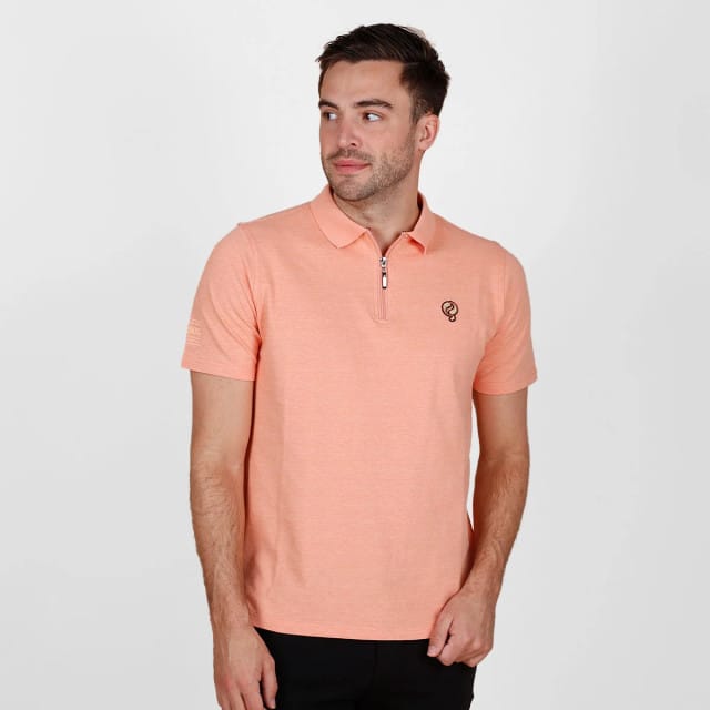 Heren Polo Zuidland – Lichtoranje Melange