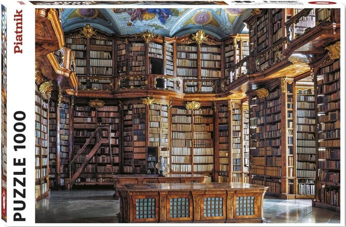 Puzzel 1000 stukjes Bibliotheek Sint Florian - Prachtig Illustratie