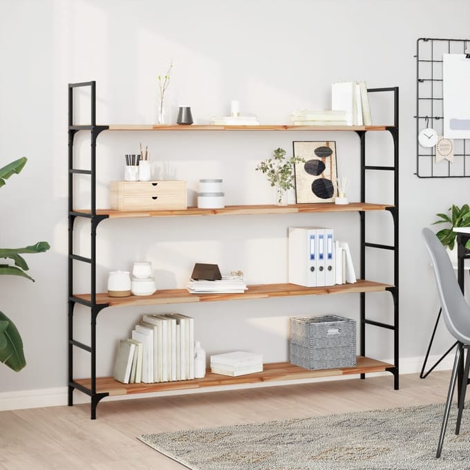 vidaXL - Wandschap - zwevend - olieafwerking - 160x30x2 - cm - massief - acaciahout