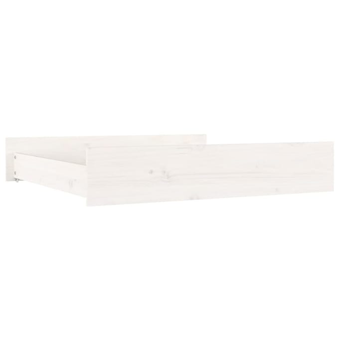 vidaXL - Bedlades - 2 - st - massief - grenenhout - wit