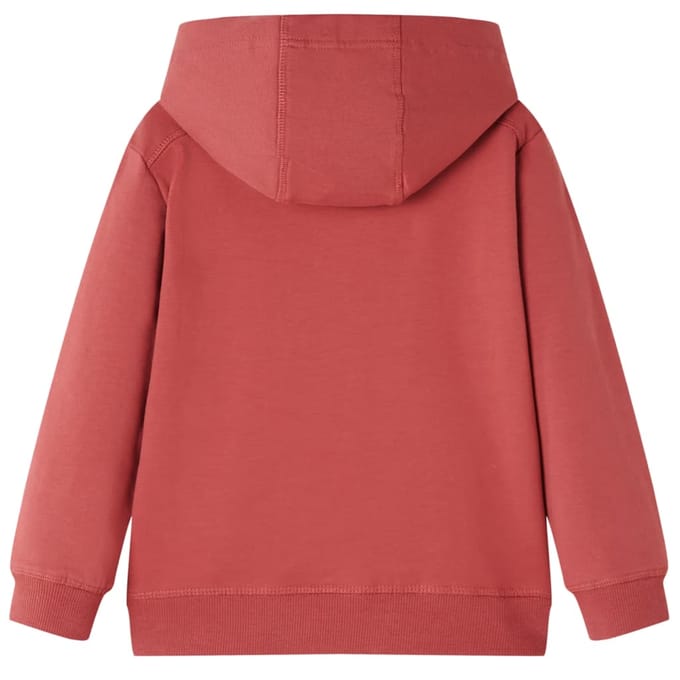 vidaXL - Kindertrui - met - capuchon - 128 - roodbruin