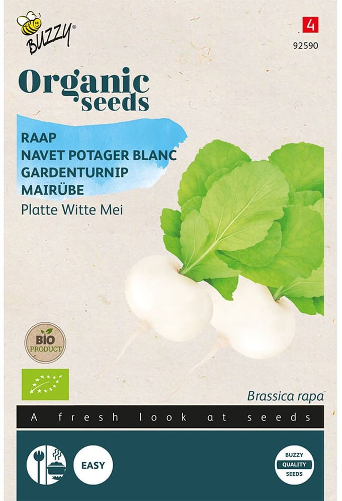 Buzzy Organic Rapen Platte Witte Mei (BIO)